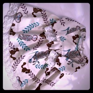 Baby Girl Owl Dress with lace